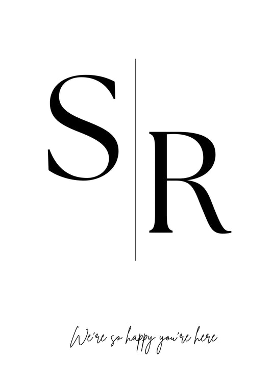 Monogram Entrance Sign