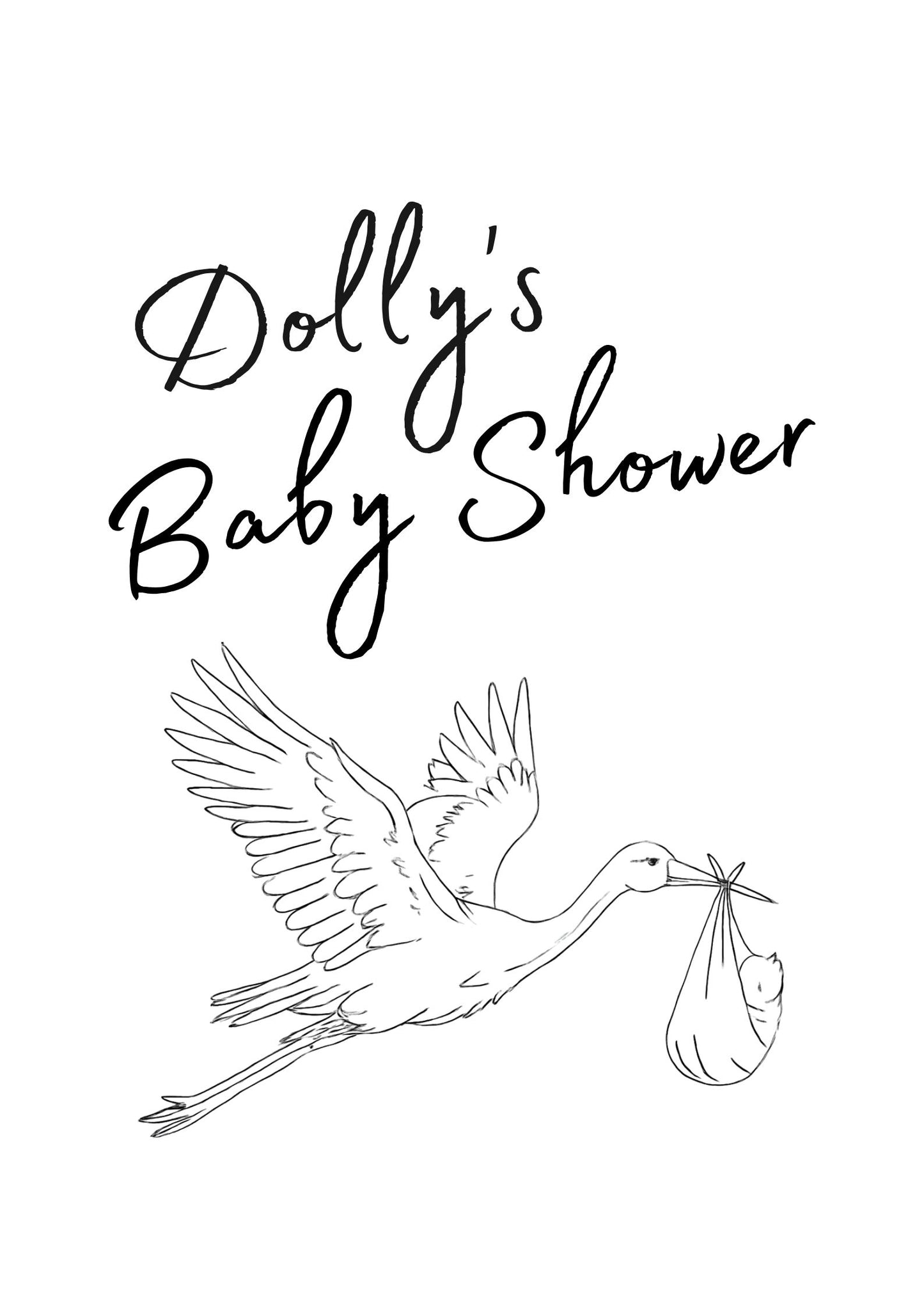 Special Delivery Baby Shower Sign