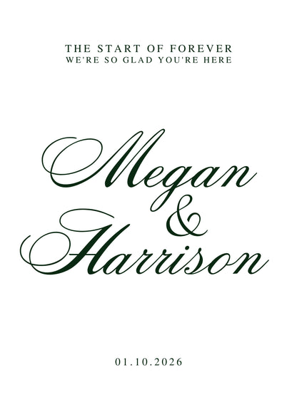 The Start of Forever Wedding Sign
