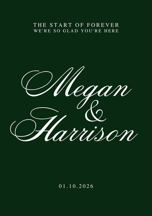 The Start of Forever Wedding Sign