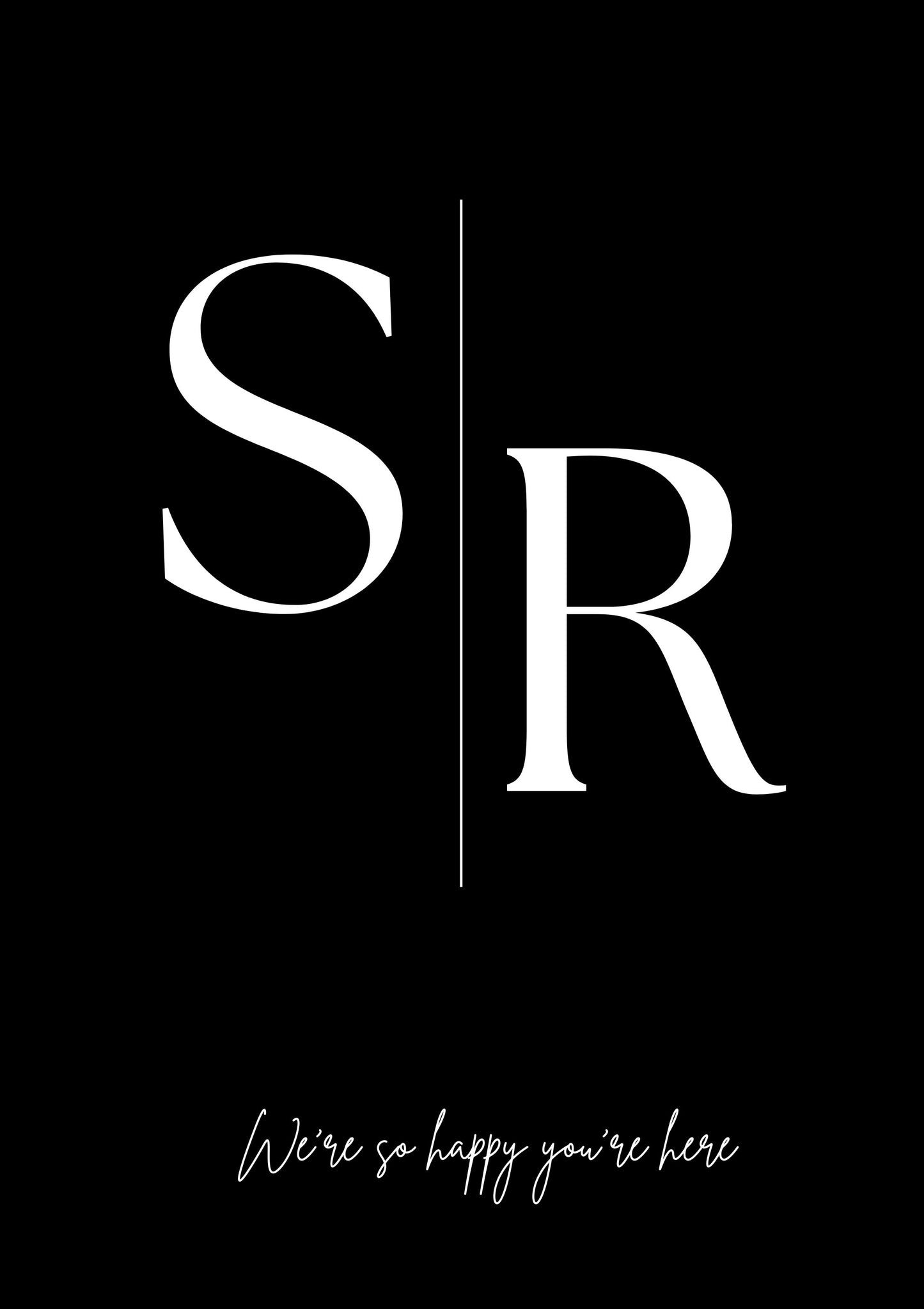 Monogram Entrance Sign