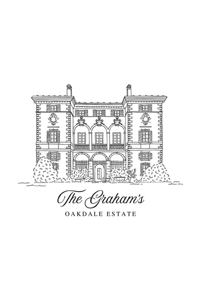 Venue Illustration Reception Sign
