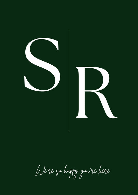 Monogram Entrance Sign