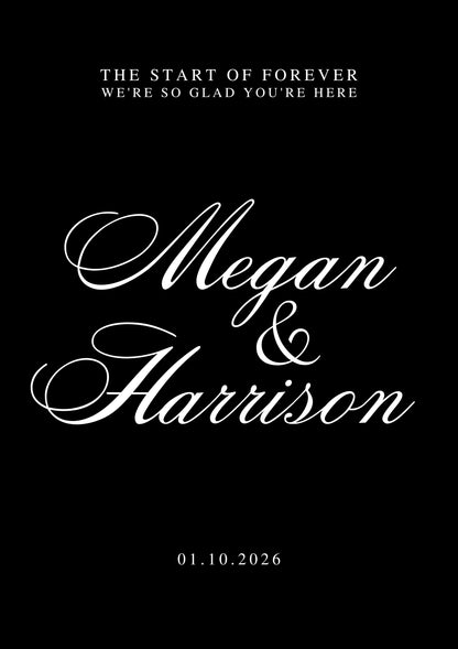The Start of Forever Wedding Sign