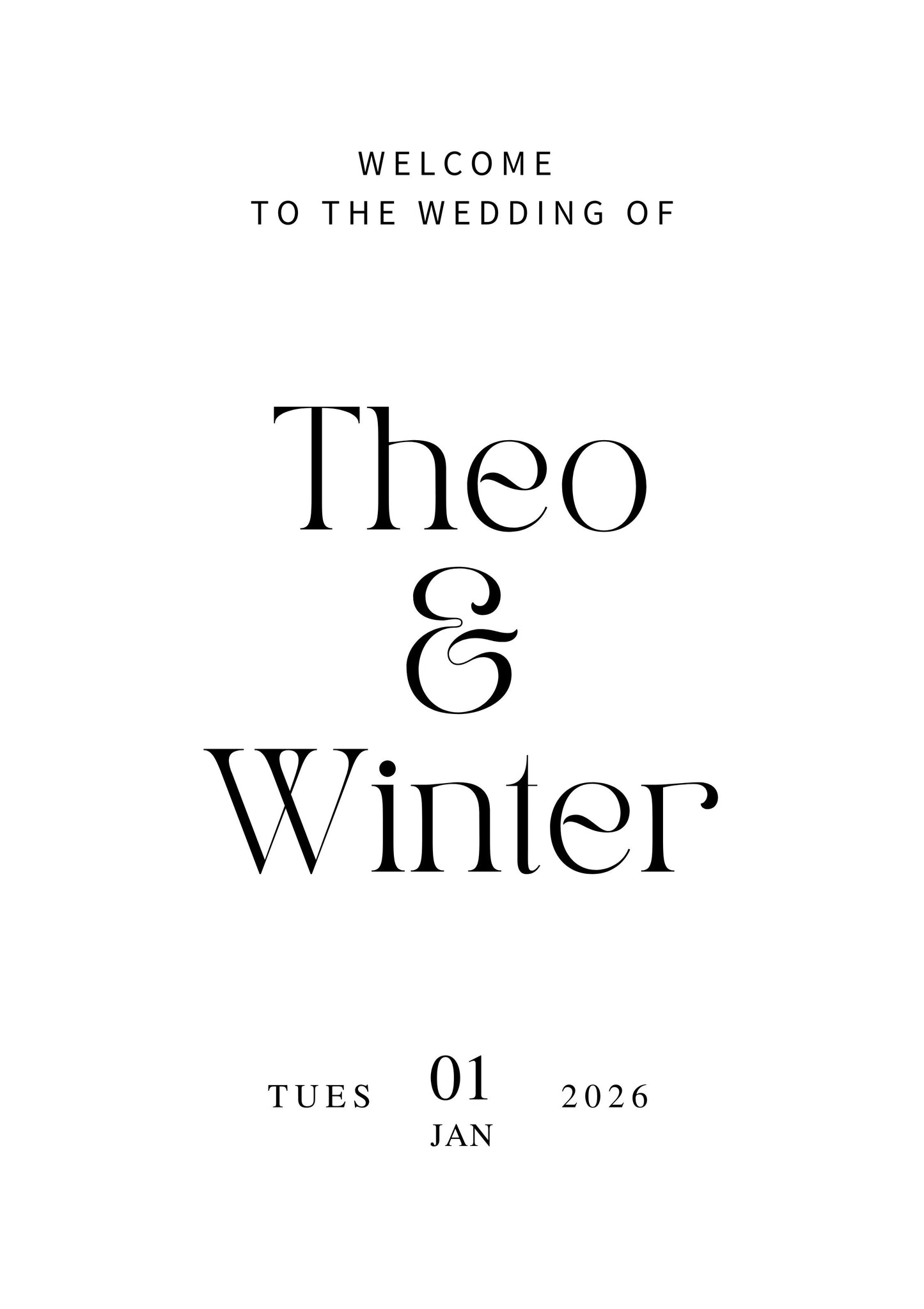 The First Day of Forever Wedding Sign