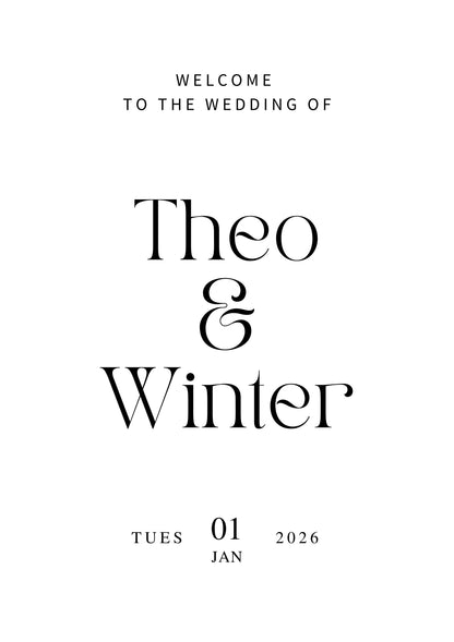 The First Day of Forever Wedding Sign