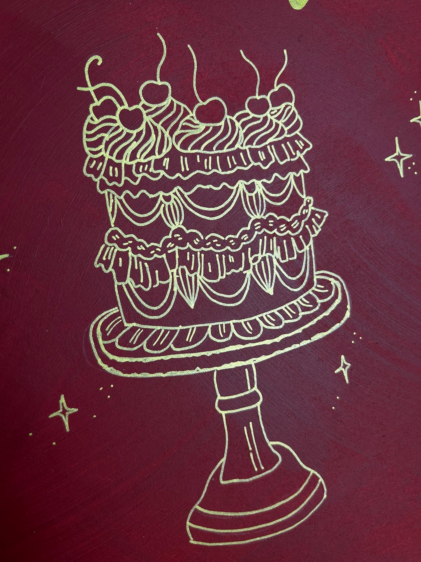 Retro Birthday Cake Sign