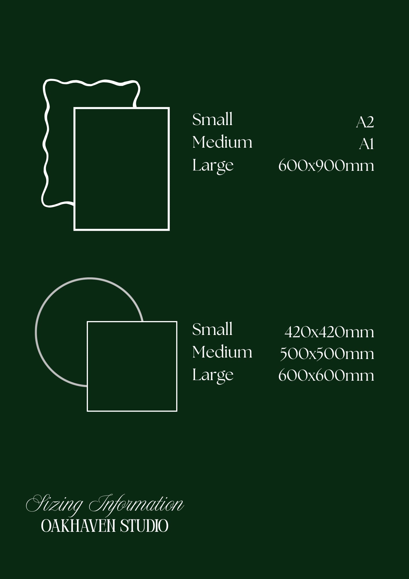 Asymmetrical Seating Chart